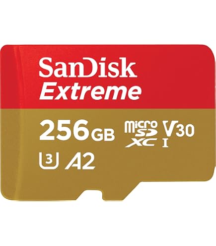 SanDisk 256GB Extreme MicroSDXC UHS-I Memory Card - C10, U3, V30